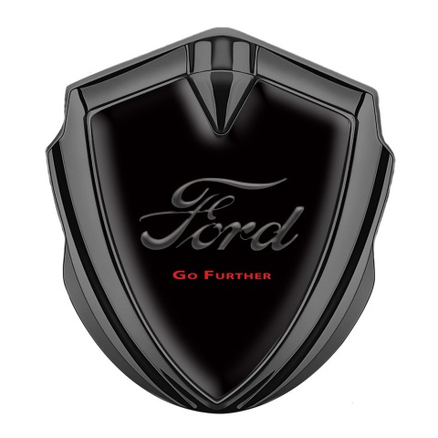 Ford Bodyside Emblem Badge Graphite Black Base Vintage Slogan Edition