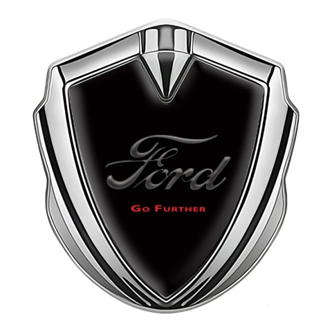 Ford Bodyside Emblem Badge Silver Black Base Vintage Slogan Edition
