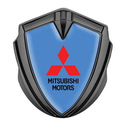 Mitsubishi Bodyside Emblem Badge Graphite Glacial Base Classic Logo