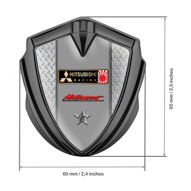 Mitsubishi Bodyside Emblem Self Adhesive Graphite Japan Racing Edition