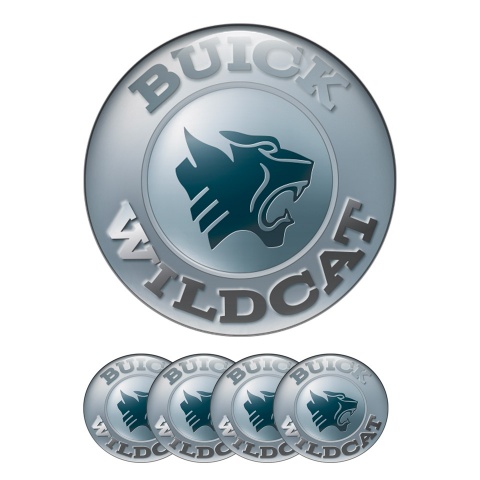 Buick Wildcat Silicone Stickers Wheel Center Cap Navy Old