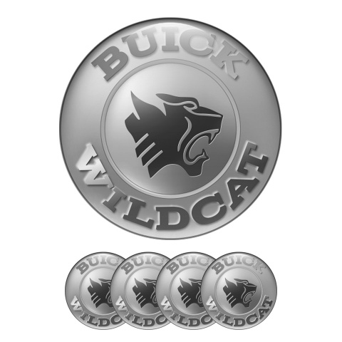 Buick Wildcat Silicone Stickers Wheel Center Cap Grey Old