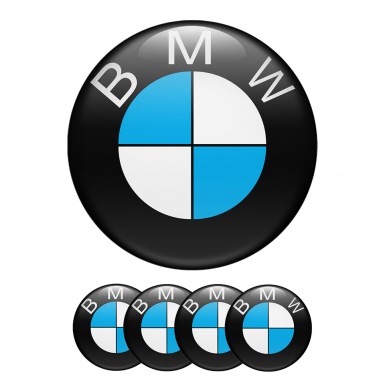 BMW Domed Stickers Wheel Center Cap Retro Classic | Wheel Emblems ...