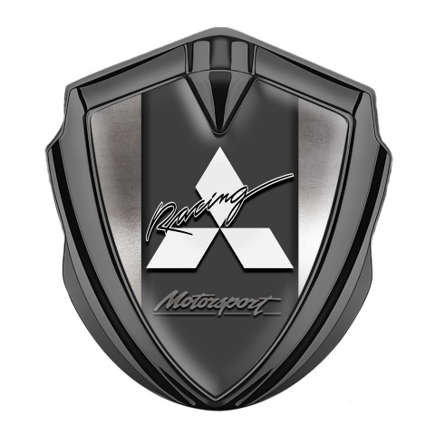 Mitsubishi Bodyside Emblem Self Adhesive Graphite Metal Sheet Edition