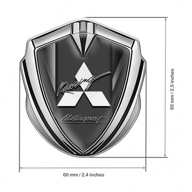 Mitsubishi Emblem Badge Gold Silver Motorsport Logo Design