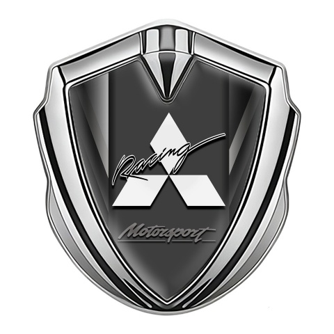 Mitsubishi Emblem Badge Gold Silver Motorsport Logo Design