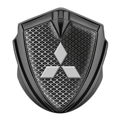 Mitsubishi Emblem Self Adhesive Graphite Industrial Grate Grey Clean Logo