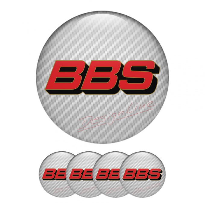 BBS Wheel Center Caps Emblem Black Design Logo