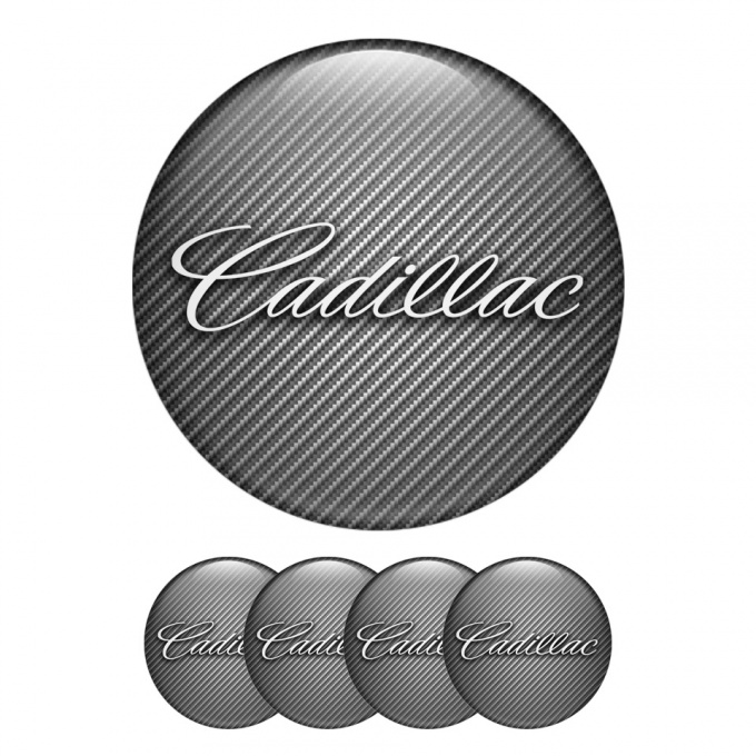 Cadillac Silicone Stickers for Wheel Center Cap Carbon