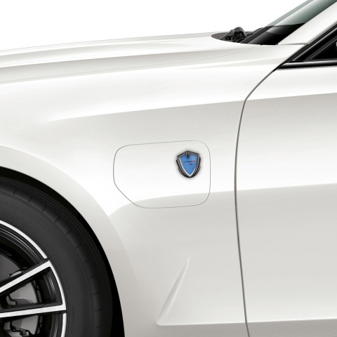Audi RS4 Trunk Emblem Badge Graphite Glacial Blue Racing Spirit Edition