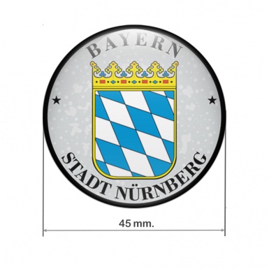 Aufkleber der Stadt Nürnberg Bayern Silikon 