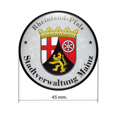 Aufkleber Mainz Rheinland Pfalz Stadt Platte