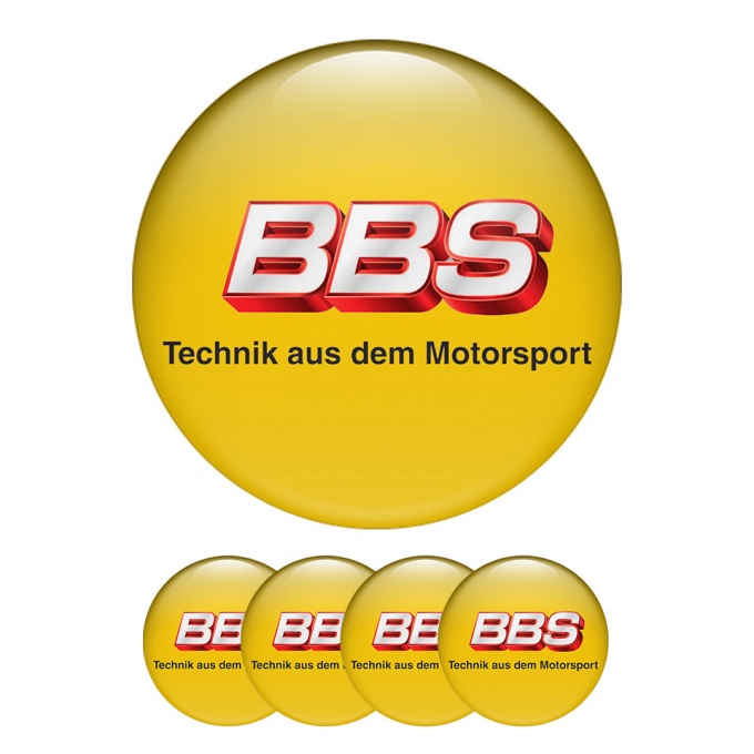 BBS  Wheel Center Cap Domed Stickers Motorsport Line 