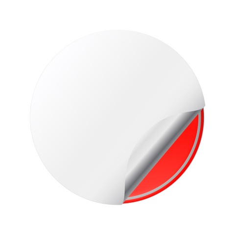 Kia Silicone Stickers Wheel Center Cap Red with Metal Style Logo