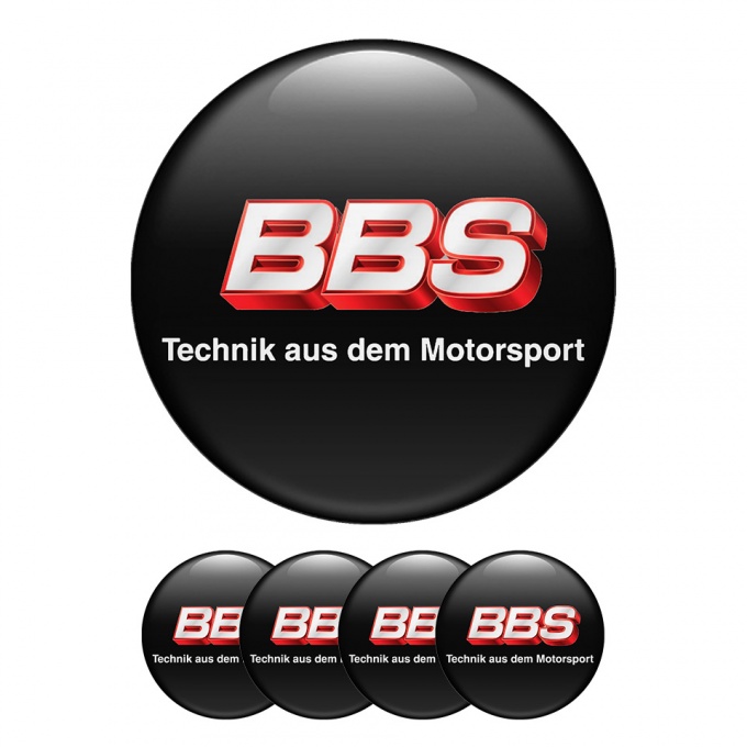 BBS Sticker Wheel Center Hub Cap Black Line Motorsport