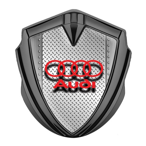 Audi Emblem Self Adhesive Graphite Rivets Texture Treadplate Design