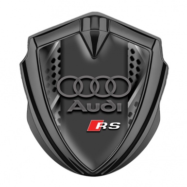 Audi RS Fender Emblem Badge Graphite Metallic Effect Panels Edition