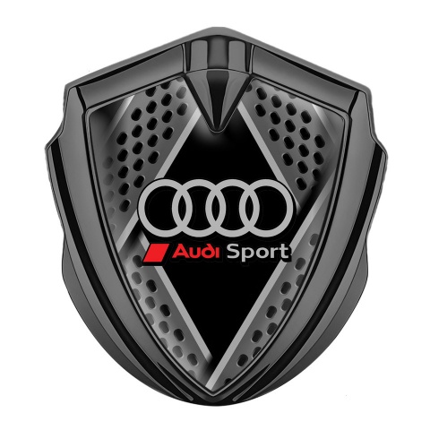 Audi Metal 3D Domed Emblem Graphite Multipanel Scheme Sport Edition