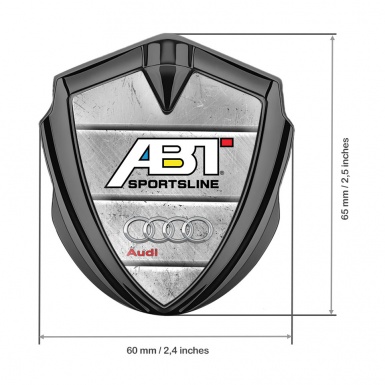 Audi Emblem Ornament Graphite Stone Wall Effect ABT Tuning Design 