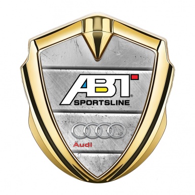 Audi Emblem Ornament Gold Stone Wall Effect ABT Tuning Design