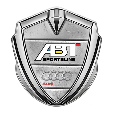 Audi Emblem Ornament Silver Stone Wall Effect ABT Tuning Design