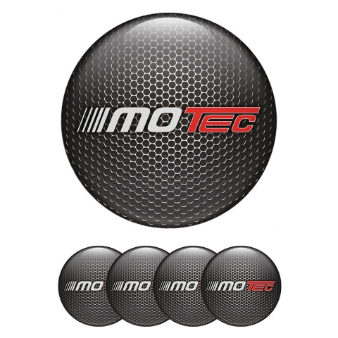Motec Wheel Emblems for Center Caps Dark Mesh Classic Logo