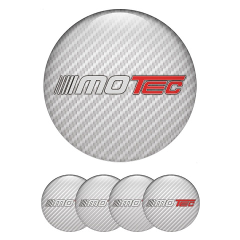 Motec Emblems for Wheel Center Caps White Carbon Design