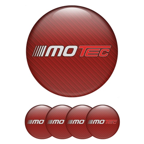 Motec Wheel Emblem For Center Cap Red Carbon Design