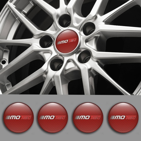 Motec Wheel Emblem For Center Cap Red Carbon Design