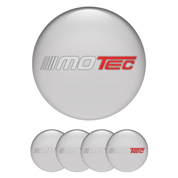 Motec Wheel Emblems for Center Caps Light Grey Edition