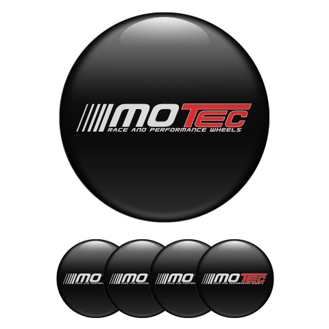 Motec Wheel Stickers for Center Caps Black Performance