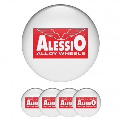 Alessio Wheel Emblem for Wheel Center Caps White Pearl