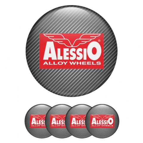Alessio Emblems for Wheel Center Caps Dark Grey Edition