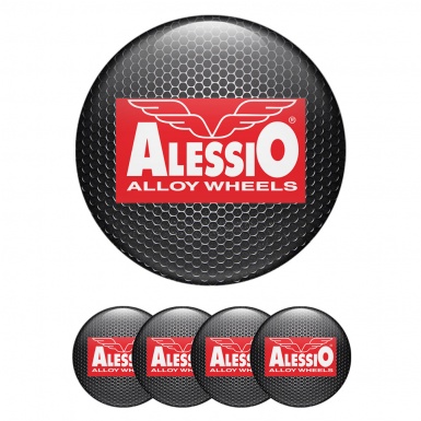 Alessio Wheel Emblem for Wheel Center Caps Dark Mesh