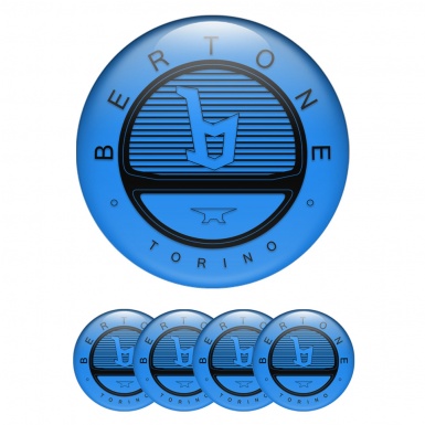 Opel Bertone Emblem for Center Wheel Caps Glacial Blue