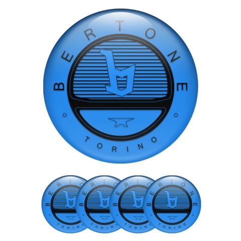 Opel Bertone Emblem for Center Wheel Caps Glacial Blue