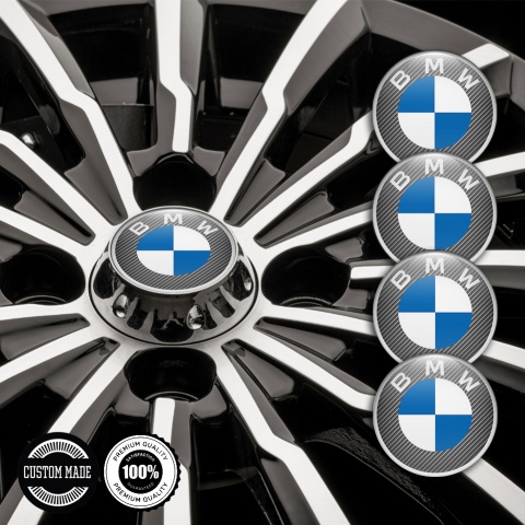 BMW Emblem for Wheel Center Caps Light Carbon Grey Ring