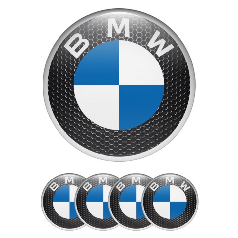 BMW Stickers for Center Wheel Caps Black Dots Design