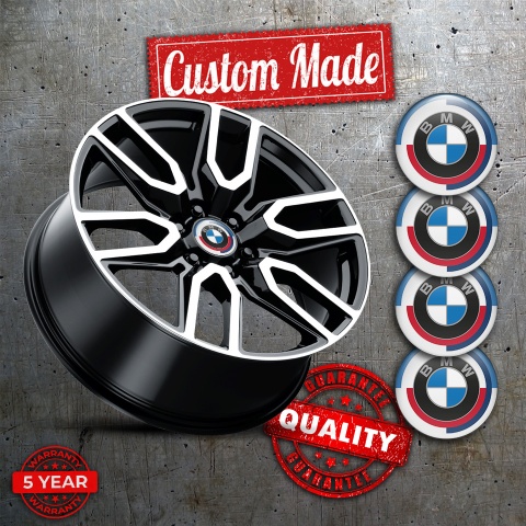 BMW Wheel Emblem for Center Caps Color Rings Design