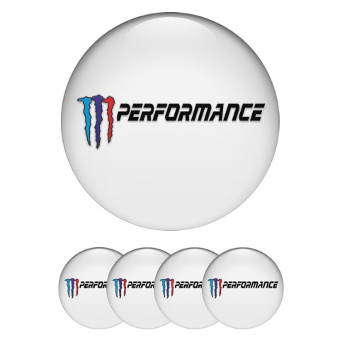 BMW Sticker for Wheels Center Caps White M Performance