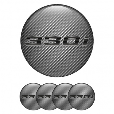 BMW Wheel Emblem for Center Caps Carbon 330i Metallic Logo
