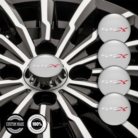 Chevrolet SSX Emblem for Center Wheel Caps Grey Racing Logo