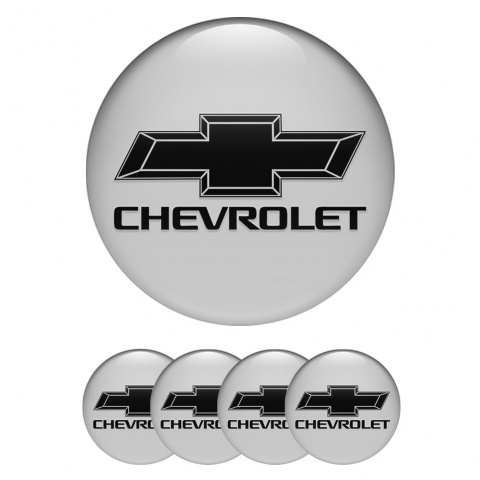Chevrolet Emblem for Wheel Center Caps Grey Classic Logo