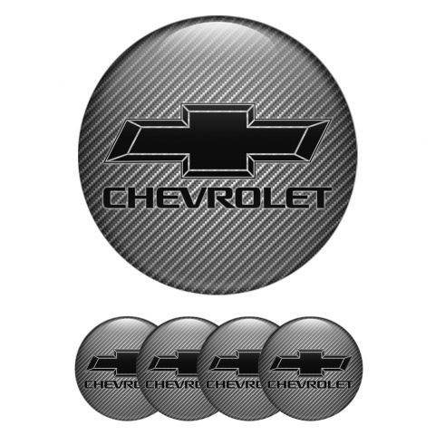 Chevrolet Emblem for Center Wheel Caps Carbon Classic Logo