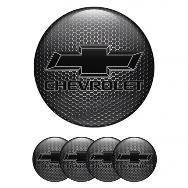 Chevrolet Center Wheel Caps Stickers Carbon Classic Logo