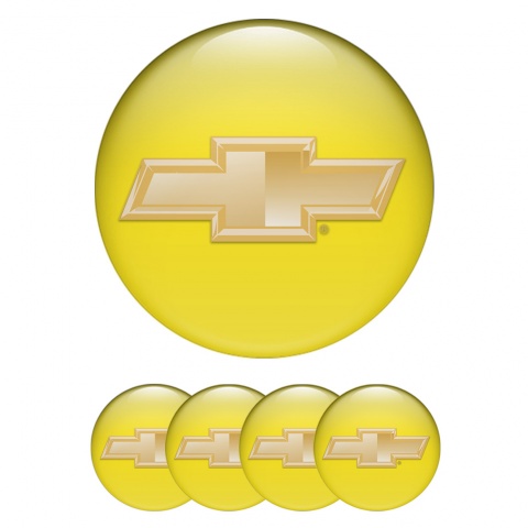 Chevrolet Emblem for Center Wheel Caps Yellow Desert Edition