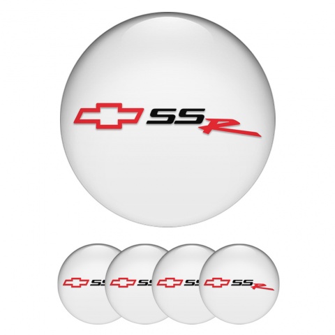 Chevrolet Stickers for Wheels Center Caps White SSR Version