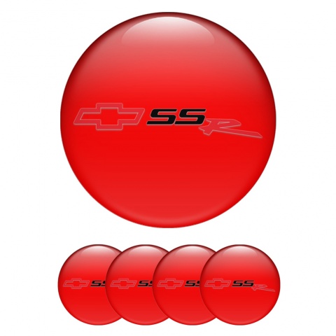 Chevrolet Emblem for Wheel Center Caps Red SSR Version