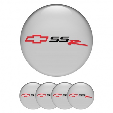 Chevrolet Center Wheel Caps Stickers Grey SSR Version