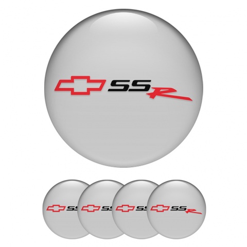 Chevrolet Center Wheel Caps Stickers Grey SSR Version